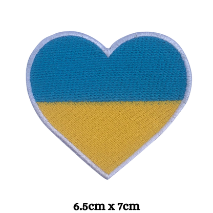 Country Heart Flag Patch – Embroidered Iron On / Sew On Heart Shaped National Flag Badge | All Countries Available | Jackets, Bags, Hats – Gift for Heritage, Travel & Flag Lovers (T-Z)