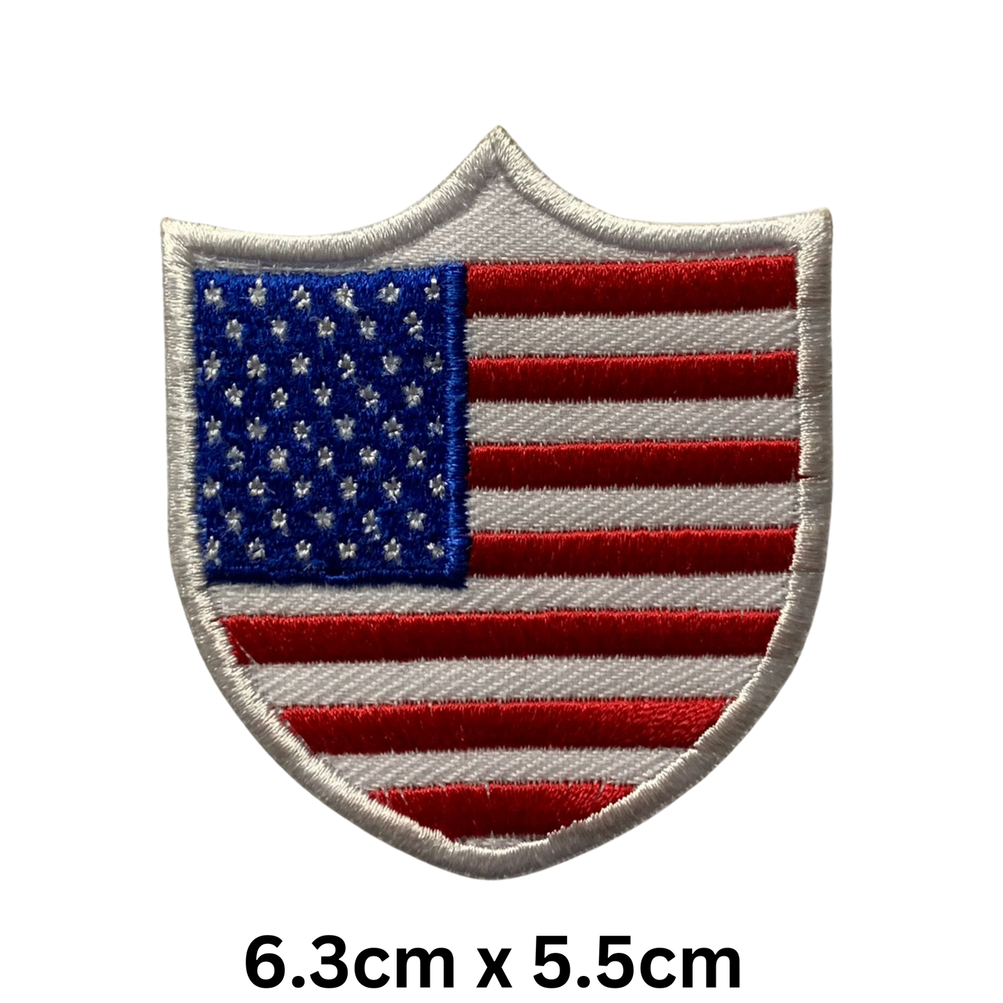Shield Flag Patch – Embroidered Iron On / Sew On Shield Shaped National Flag Badge | All Countries Available | Heraldic Crest Patch for Jacket, Backpack, Biker Vest, Uniform – Choose Your Country (T-Z)
