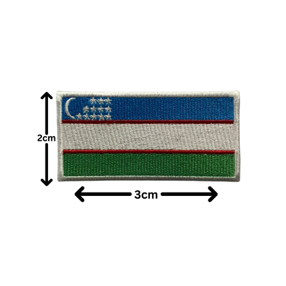 All Country Flag Patches (3 × 2 cm), Embroidered Iron-On/Sew On National Flags, Badge Traveler Gift Patch for Jacket, Backpack, Hat DIY Craft (T-Z)