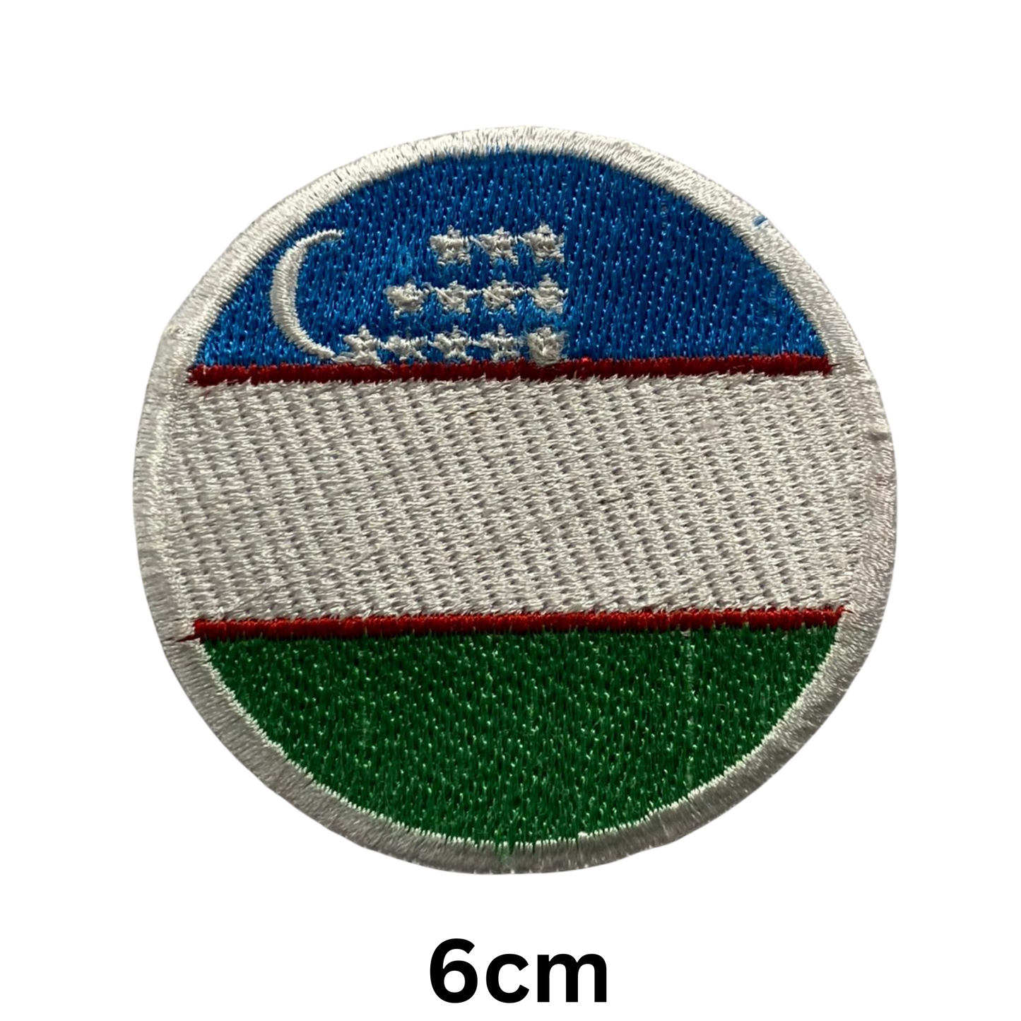 Round Flag Patch – 6cm Circular Embroidered Iron On / Sew On National Flag Badge | All Countries | Tactical Military Emblem for Hats, Jackets, Backpacks, Uniforms – Choose Your Country (T-Z)