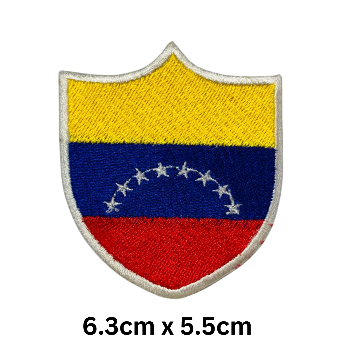 Shield Flag Patch – Embroidered Iron On / Sew On Shield Shaped National Flag Badge | All Countries Available | Heraldic Crest Patch for Jacket, Backpack, Biker Vest, Uniform – Choose Your Country (T-Z)