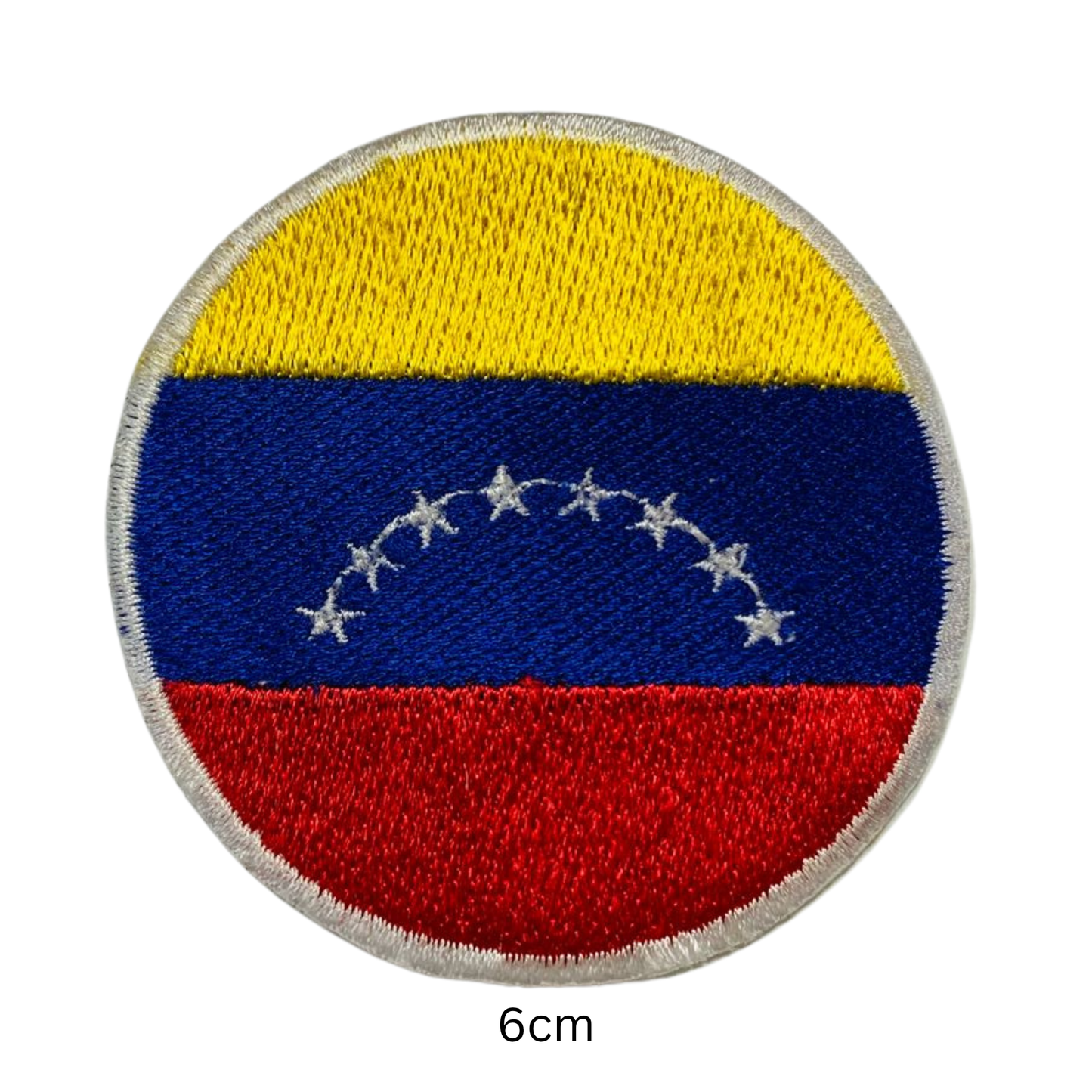 Round Flag Patch – 6cm Circular Embroidered Iron On / Sew On National Flag Badge | All Countries | Tactical Military Emblem for Hats, Jackets, Backpacks, Uniforms – Choose Your Country (T-Z)