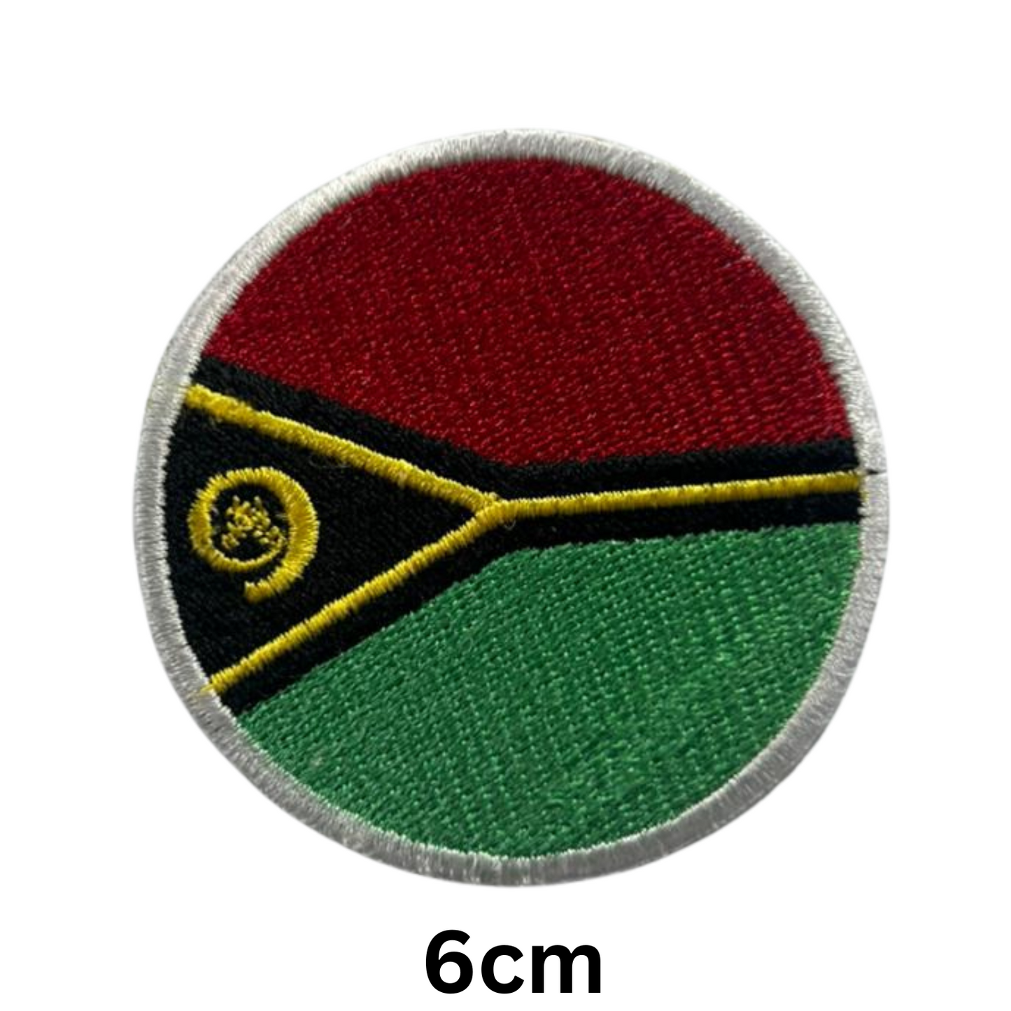 Round Flag Patch – 6cm Circular Embroidered Iron On / Sew On National Flag Badge | All Countries | Tactical Military Emblem for Hats, Jackets, Backpacks, Uniforms – Choose Your Country (T-Z)