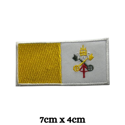 Country Flag Embroidered Patch – Iron On / Sew On National Flag Badge | All Countries Available | Jacket, Backpack, Hat, Uniform – Choose Your Country (T-Z)