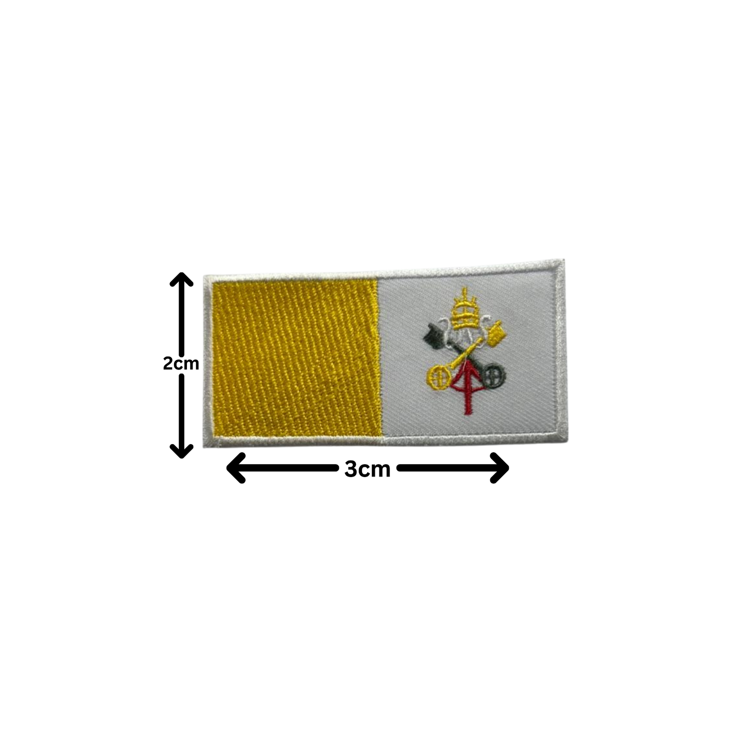 All Country Flag Patches (3 × 2 cm), Embroidered Iron-On/Sew On National Flags, Badge Traveler Gift Patch for Jacket, Backpack, Hat DIY Craft (T-Z)