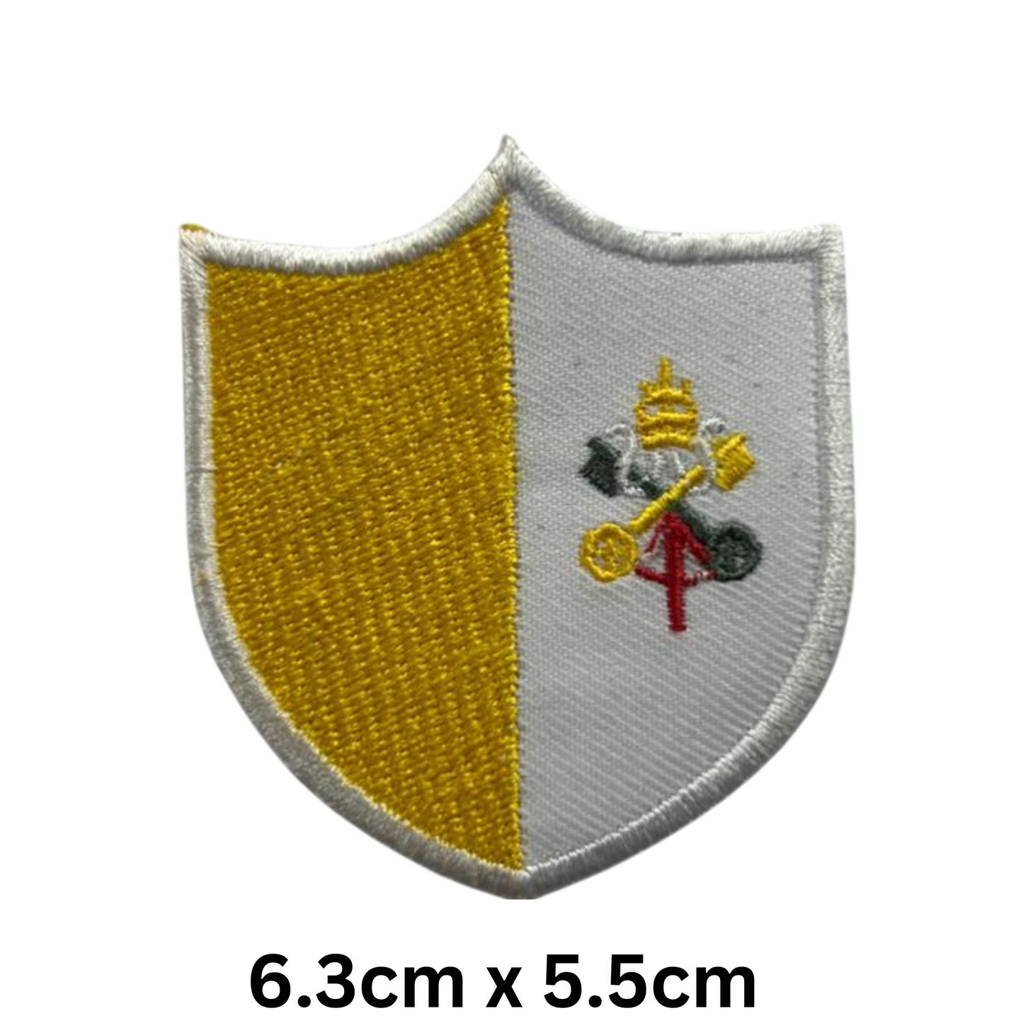 Shield Flag Patch – Embroidered Iron On / Sew On Shield Shaped National Flag Badge | All Countries Available | Heraldic Crest Patch for Jacket, Backpack, Biker Vest, Uniform – Choose Your Country (T-Z)