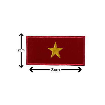 All Country Flag Patches (3 × 2 cm), Embroidered Iron-On/Sew On National Flags, Badge Traveler Gift Patch for Jacket, Backpack, Hat DIY Craft (T-Z)