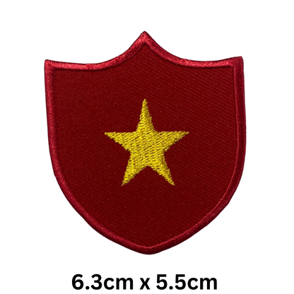 Shield Flag Patch – Embroidered Iron On / Sew On Shield Shaped National Flag Badge | All Countries Available | Heraldic Crest Patch for Jacket, Backpack, Biker Vest, Uniform – Choose Your Country (T-Z)