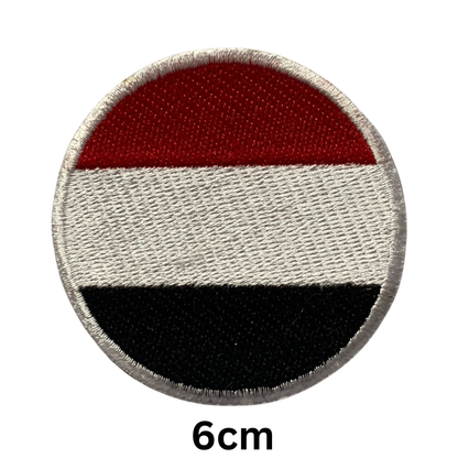 Round Flag Patch – 6cm Circular Embroidered Iron On / Sew On National Flag Badge | All Countries | Tactical Military Emblem for Hats, Jackets, Backpacks, Uniforms – Choose Your Country (T-Z)
