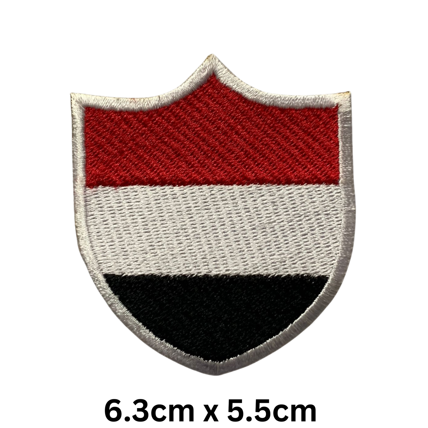 Shield Flag Patch – Embroidered Iron On / Sew On Shield Shaped National Flag Badge | All Countries Available | Heraldic Crest Patch for Jacket, Backpack, Biker Vest, Uniform – Choose Your Country (T-Z)