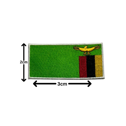 All Country Flag Patches (3 × 2 cm), Embroidered Iron-On/Sew On National Flags, Badge Traveler Gift Patch for Jacket, Backpack, Hat DIY Craft (T-Z)