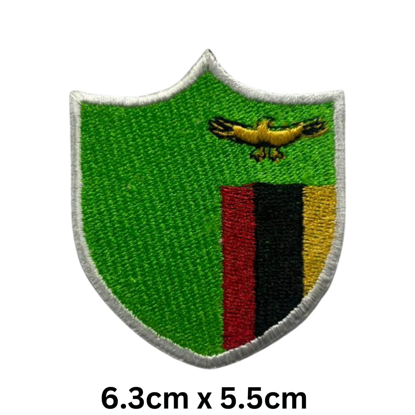 Shield Flag Patch – Embroidered Iron On / Sew On Shield Shaped National Flag Badge | All Countries Available | Heraldic Crest Patch for Jacket, Backpack, Biker Vest, Uniform – Choose Your Country (T-Z)
