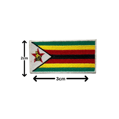 All Country Flag Patches (3 × 2 cm), Embroidered Iron-On/Sew On National Flags, Badge Traveler Gift Patch for Jacket, Backpack, Hat DIY Craft (T-Z)