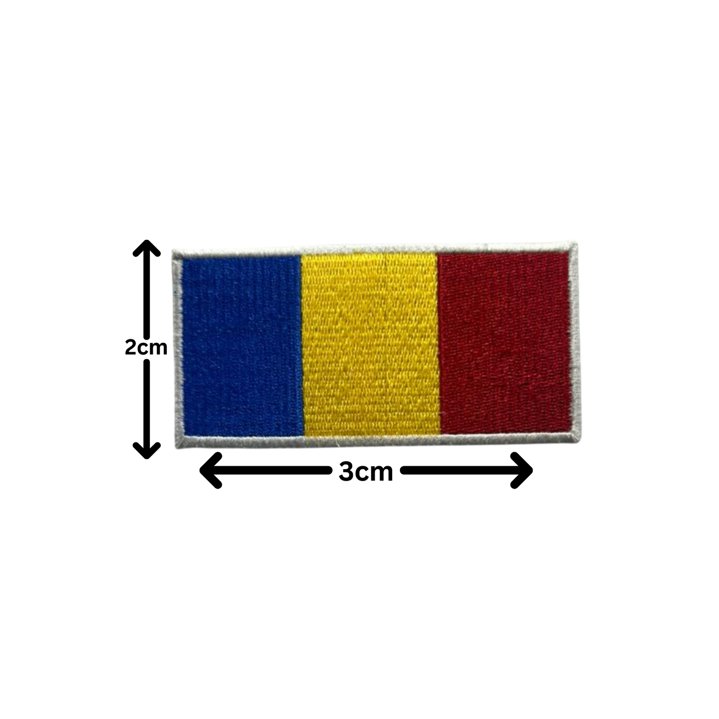 All Country Flag Patches (3 × 2 cm), Embroidered Iron-On/Sew On National Flags, Badge Traveler Gift Patch for Jacket, Backpack, Hat DIY Craft