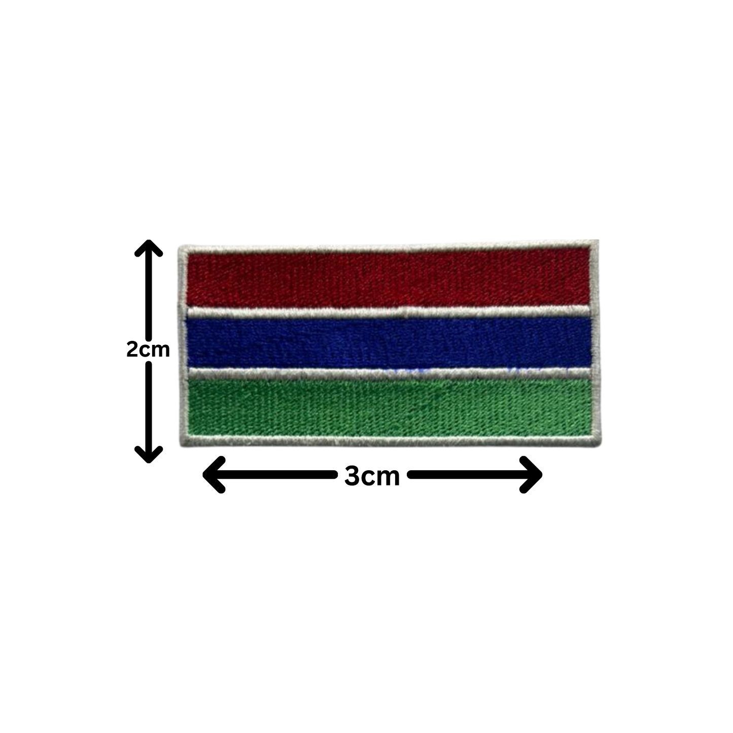 All Country Flag Patches (3 × 2 cm), Embroidered Iron-On/Sew On National Flags, Badge Traveler Gift Patch for Jacket, Backpack, Hat DIY Craft