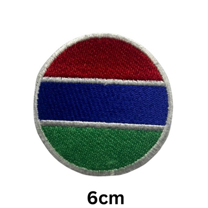 Round Flag Patch – 6cm Circular Embroidered Iron On / Sew On National Flag Badge | All Countries | Tactical Military Emblem for Hats, Jackets, Backpacks, Uniforms – Choose Your Country (A-J)