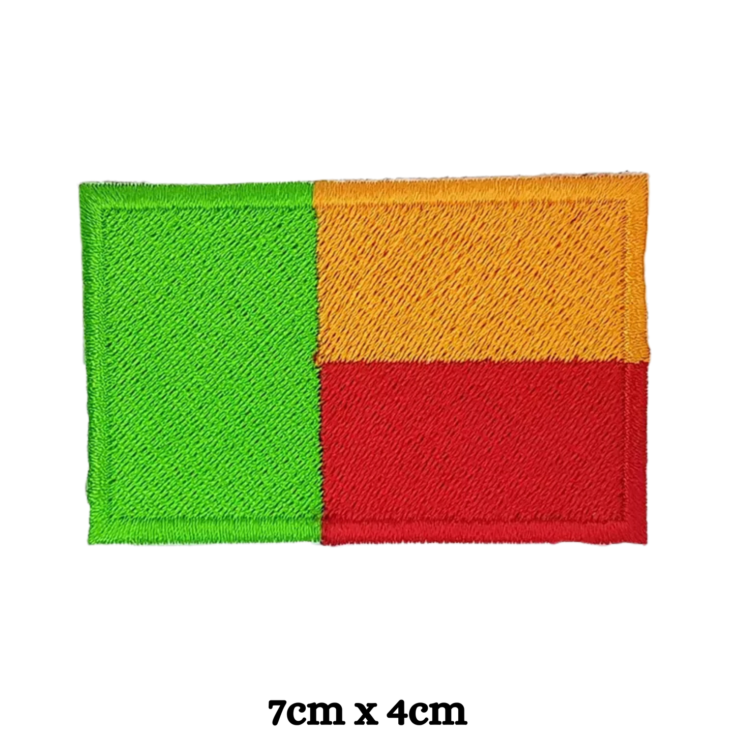 Country Flag Embroidered Patch – Iron On / Sew On National Flag Badge | All Countries Available | Jacket, Backpack, Hat, Uniform – Choose Your Country (A-J)