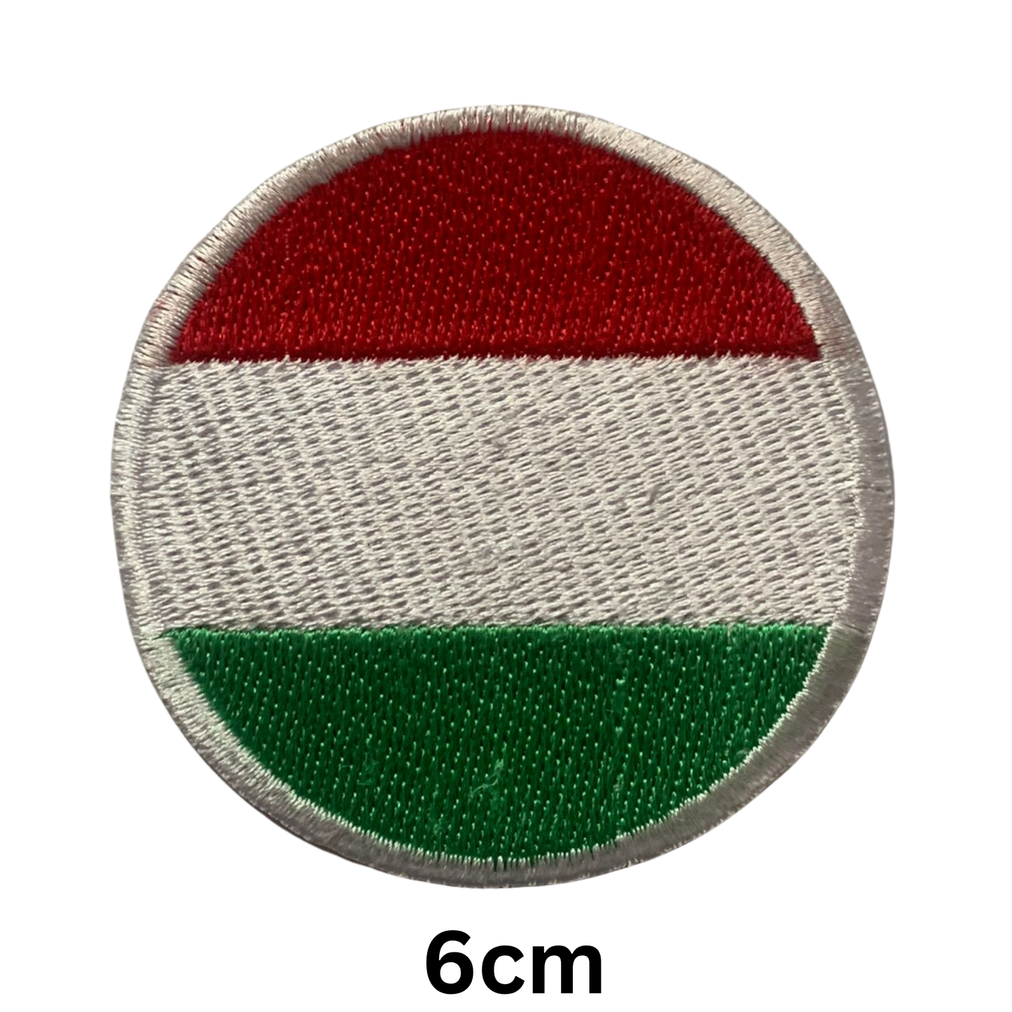 Round Flag Patch – 6cm Circular Embroidered Iron On / Sew On National Flag Badge | All Countries | Tactical Military Emblem for Hats, Jackets, Backpacks, Uniforms – Choose Your Country (A-J)
