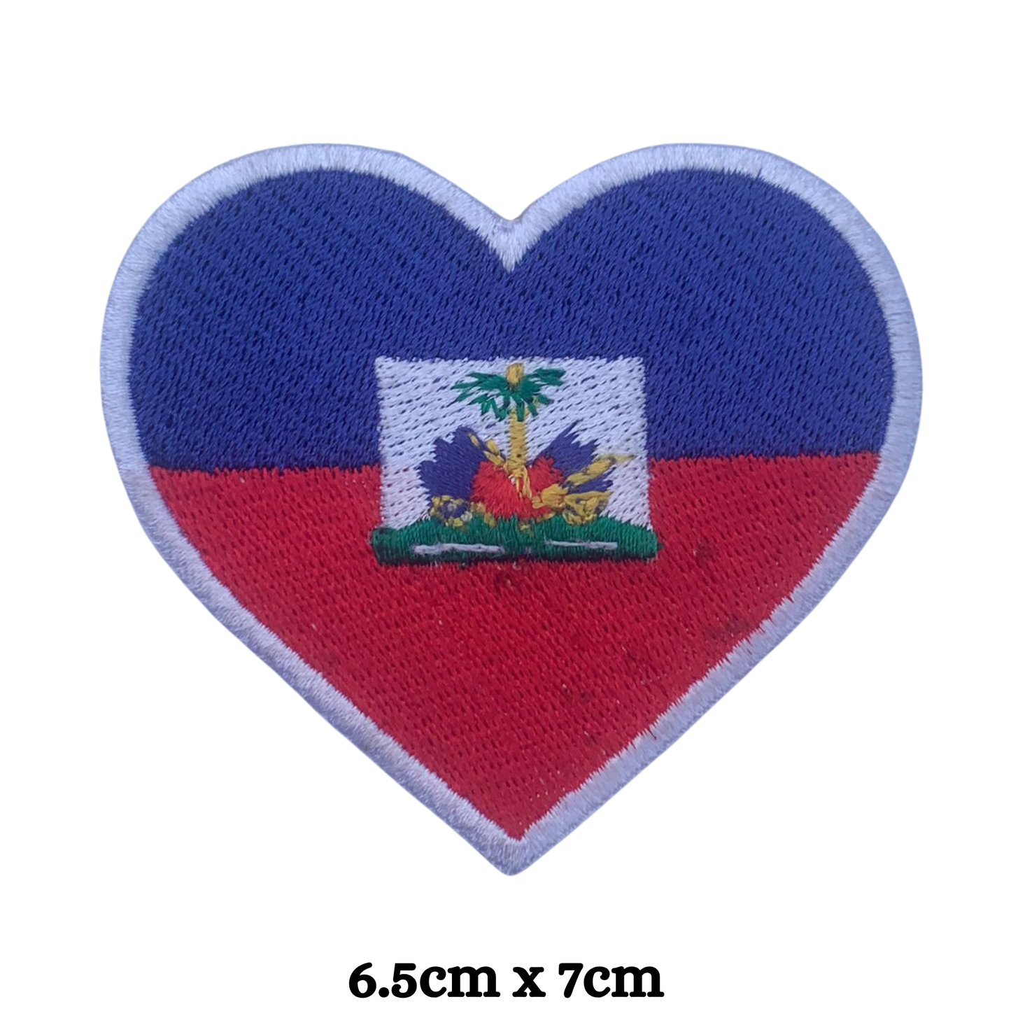 Country Heart Flag Patch – Embroidered Iron On / Sew On Heart Shaped National Flag Badge | All Countries Available | Jackets, Bags, Hats – Gift for Heritage, Travel & Flag Lovers (A-J)