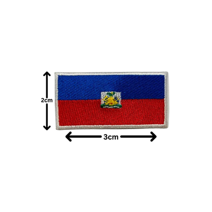 All Country Flag Patches (3 × 2 cm), Embroidered Iron-On/Sew On National Flags, Badge Traveler Gift Patch for Jacket, Backpack, Hat DIY Craft