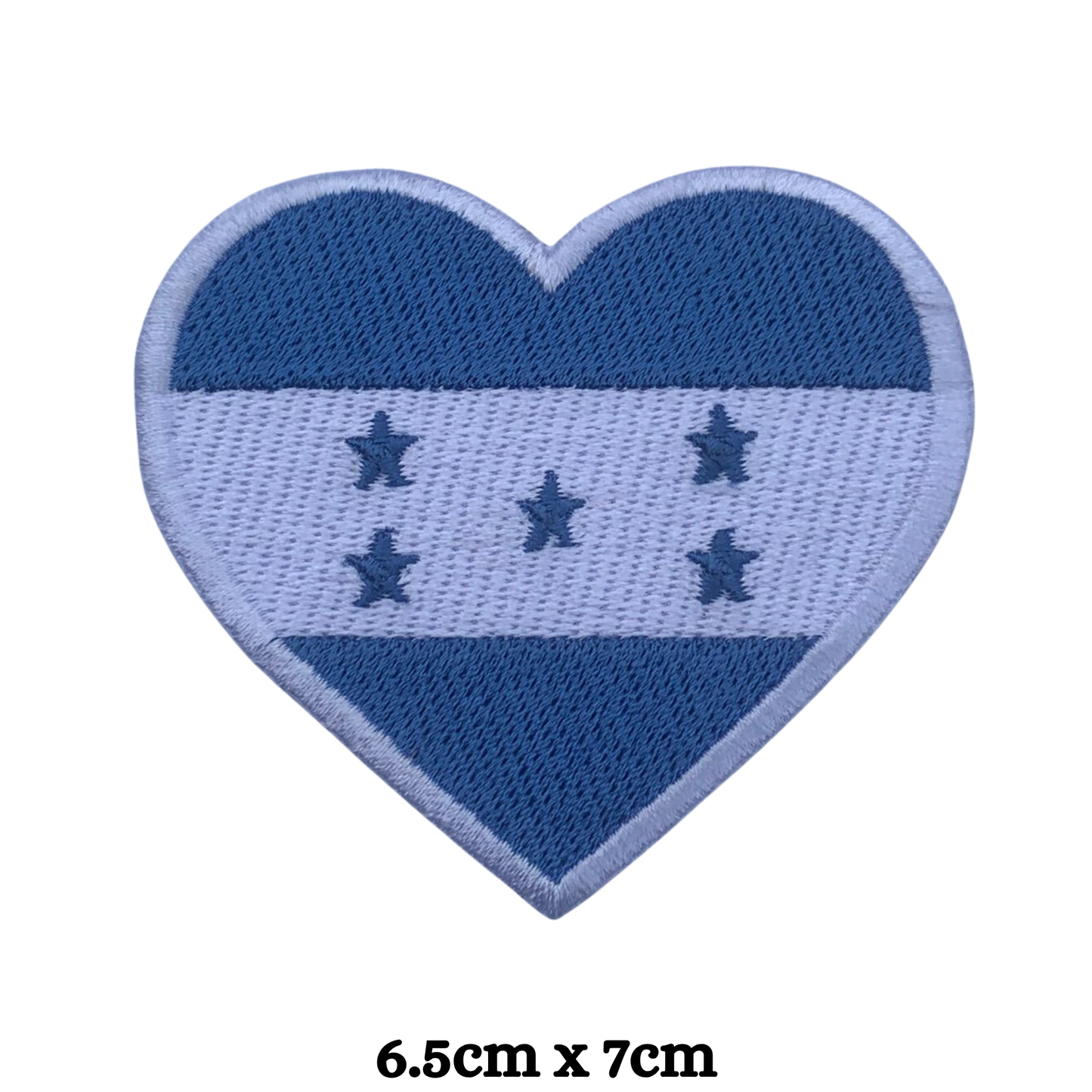 Country Heart Flag Patch – Embroidered Iron On / Sew On Heart Shaped National Flag Badge | All Countries Available | Jackets, Bags, Hats – Gift for Heritage, Travel & Flag Lovers (A-J)