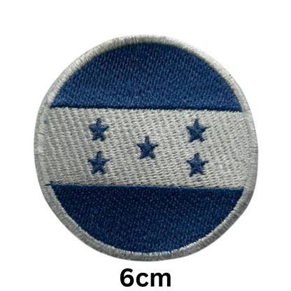 Round Flag Patch – 6cm Circular Embroidered Iron On / Sew On National Flag Badge | All Countries | Tactical Military Emblem for Hats, Jackets, Backpacks, Uniforms – Choose Your Country (A-J)