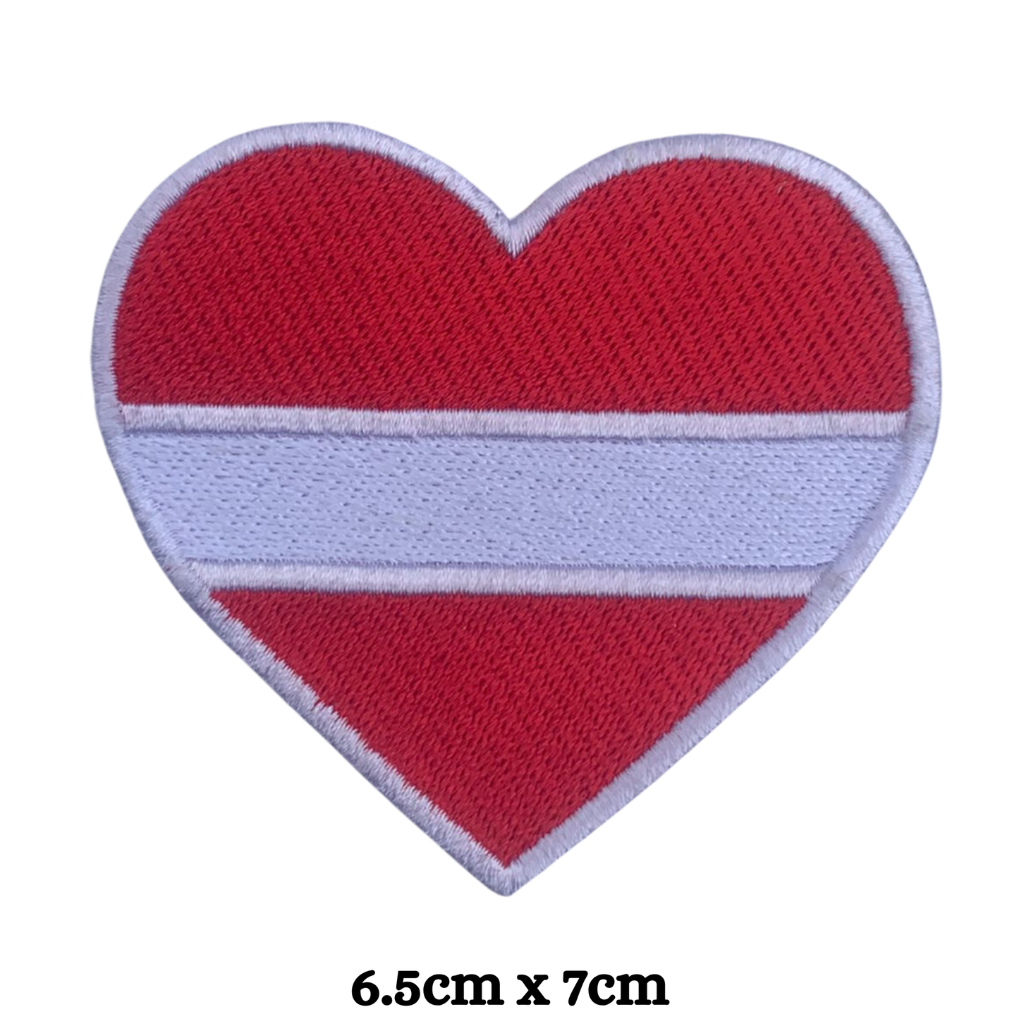 Country Heart Flag Patch – Embroidered Iron On / Sew On Heart Shaped National Flag Badge | All Countries Available | Jackets, Bags, Hats – Gift for Heritage, Travel & Flag Lovers (K-S)