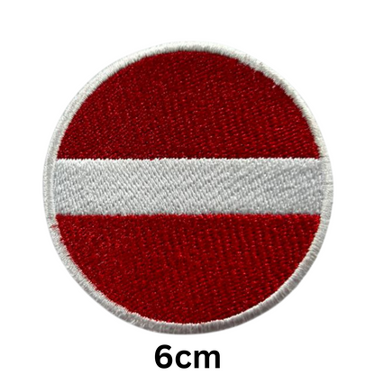 Round Flag Patch – 6cm Circular Embroidered Iron On / Sew On National Flag Badge | All Countries | Tactical Military Emblem for Hats, Jackets, Backpacks, Uniforms – Choose Your Country (K-S)