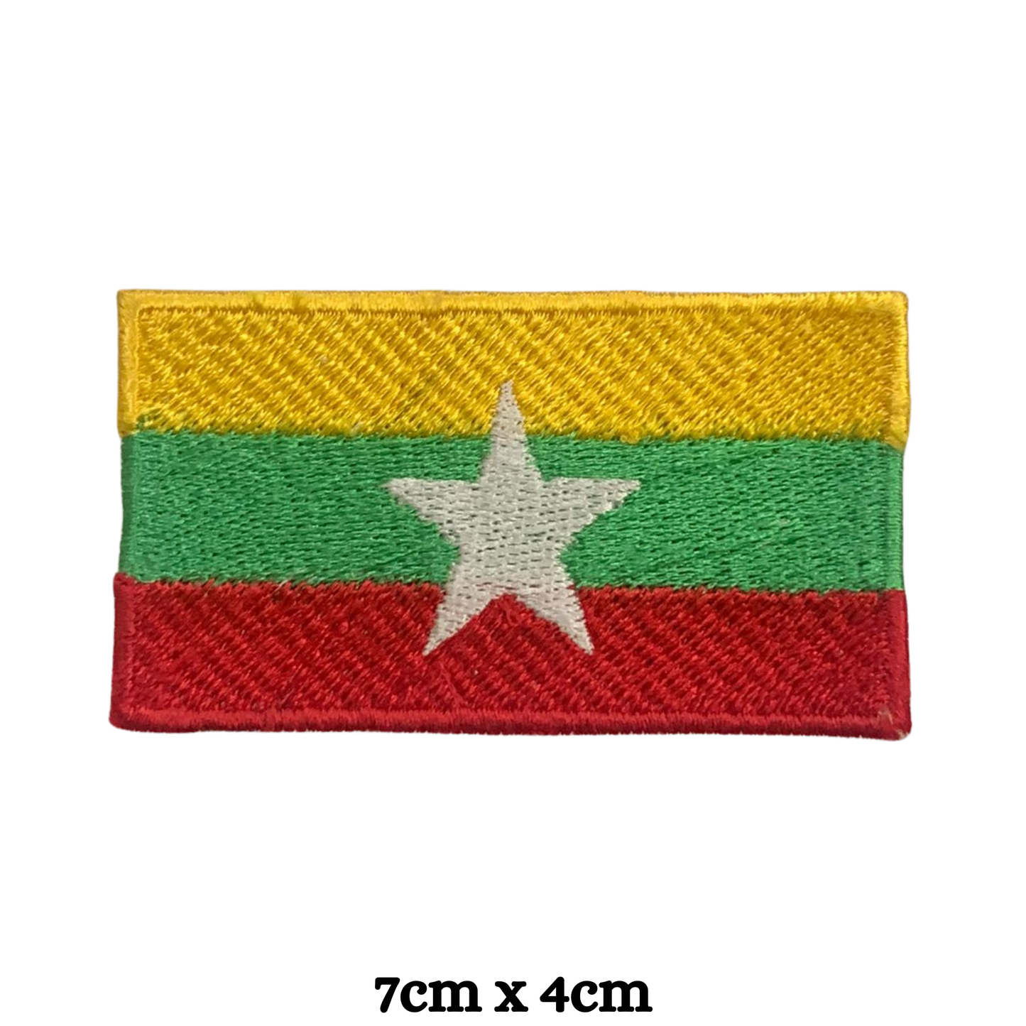 Country Flag Embroidered Patch – Iron On / Sew On National Flag Badge | All Countries Available | Jacket, Backpack, Hat, Uniform – Choose Your Country (K-S)