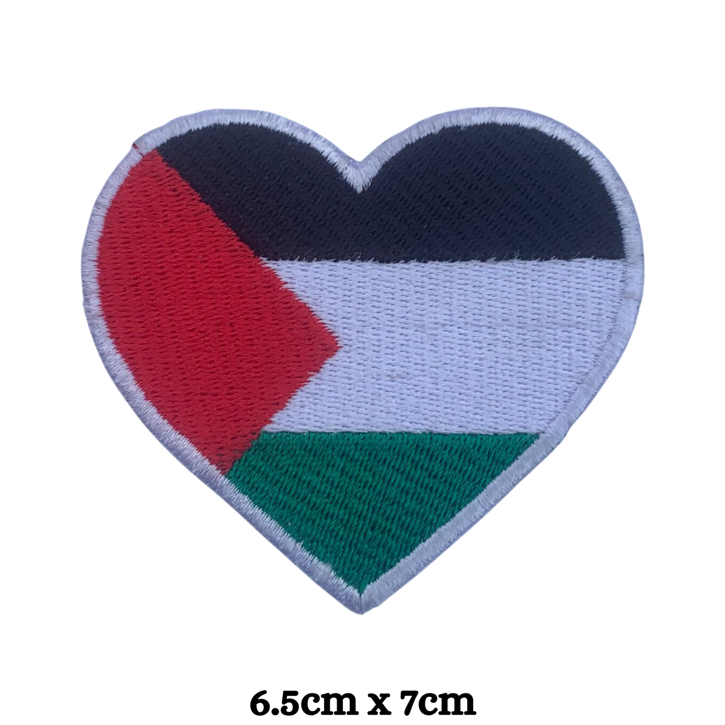 Country Heart Flag Patch – Embroidered Iron On / Sew On Heart Shaped National Flag Badge | All Countries Available | Jackets, Bags, Hats – Gift for Heritage, Travel & Flag Lovers (K-S)