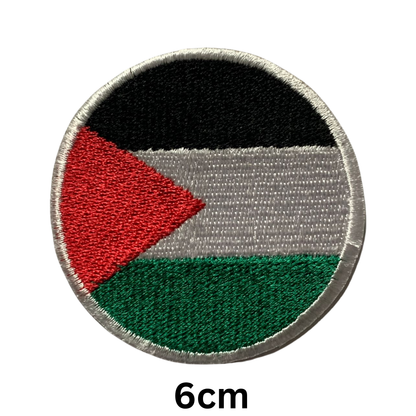 Round Flag Patch – 6cm Circular Embroidered Iron On / Sew On National Flag Badge | All Countries | Tactical Military Emblem for Hats, Jackets, Backpacks, Uniforms – Choose Your Country (K-S)