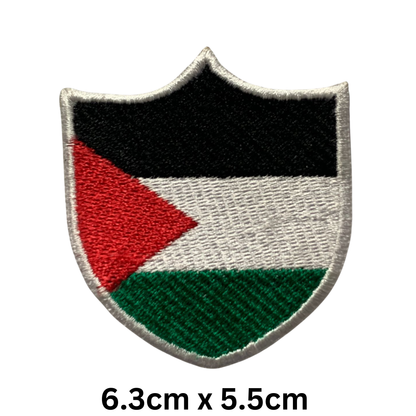 Shield Flag Patch – Embroidered Iron On / Sew On Shield Shaped National Flag Badge | All Countries Available | Heraldic Crest Patch for Jacket, Backpack, Biker Vest, Uniform – Choose Your Country (K-S)