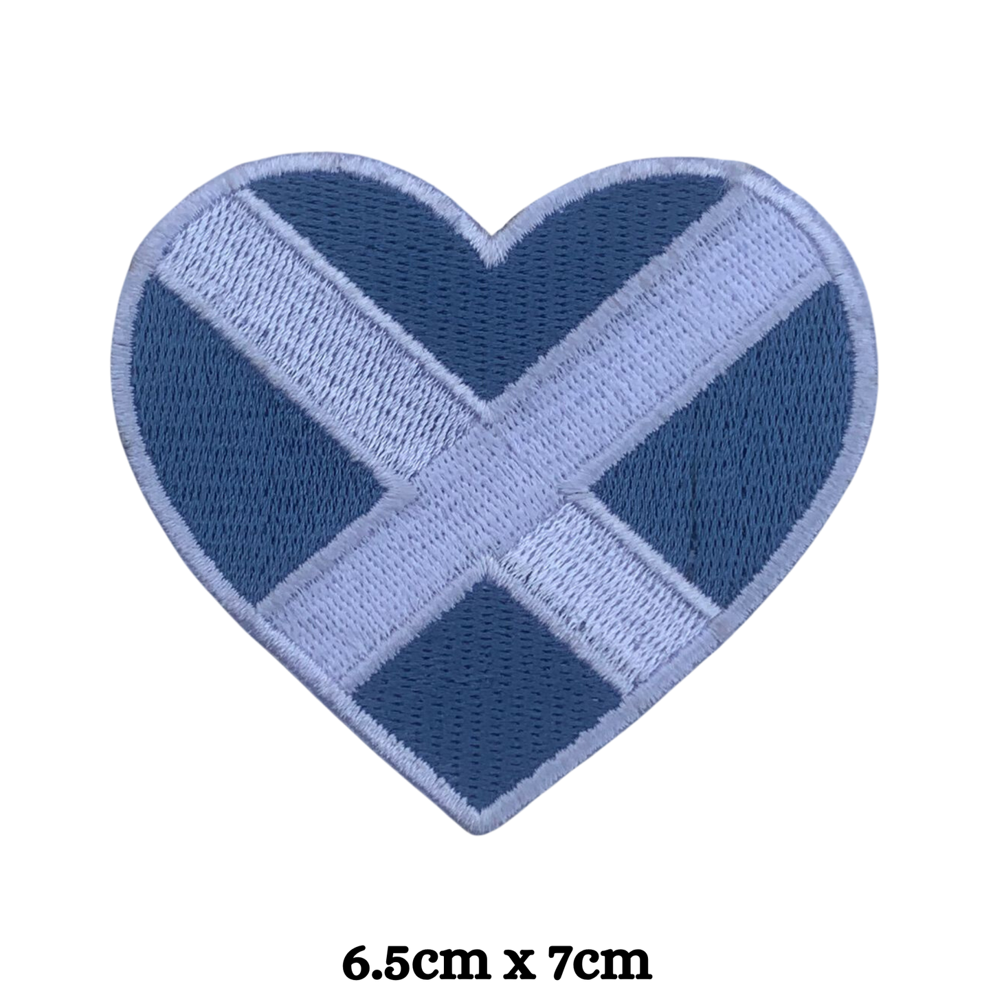 Country Heart Flag Patch – Embroidered Iron On / Sew On Heart Shaped National Flag Badge | All Countries Available | Jackets, Bags, Hats – Gift for Heritage, Travel & Flag Lovers (K-S)
