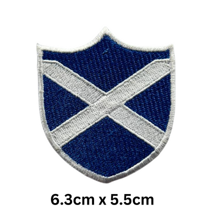 Shield Flag Patch – Embroidered Iron On / Sew On Shield Shaped National Flag Badge | All Countries Available | Heraldic Crest Patch for Jacket, Backpack, Biker Vest, Uniform – Choose Your Country (K-S)
