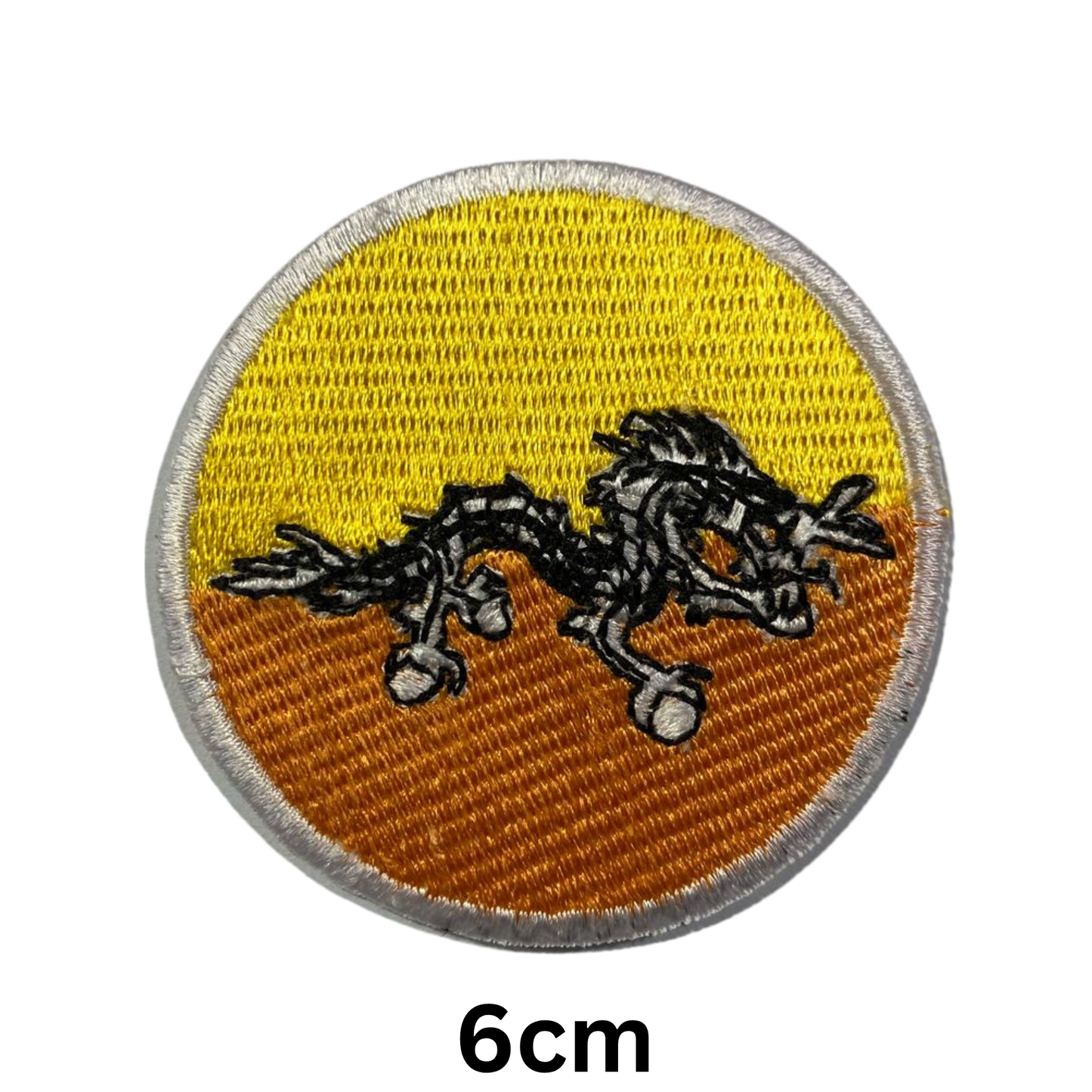 Round Flag Patch – 6cm Circular Embroidered Iron On / Sew On National Flag Badge | All Countries | Tactical Military Emblem for Hats, Jackets, Backpacks, Uniforms – Choose Your Country (A-J)