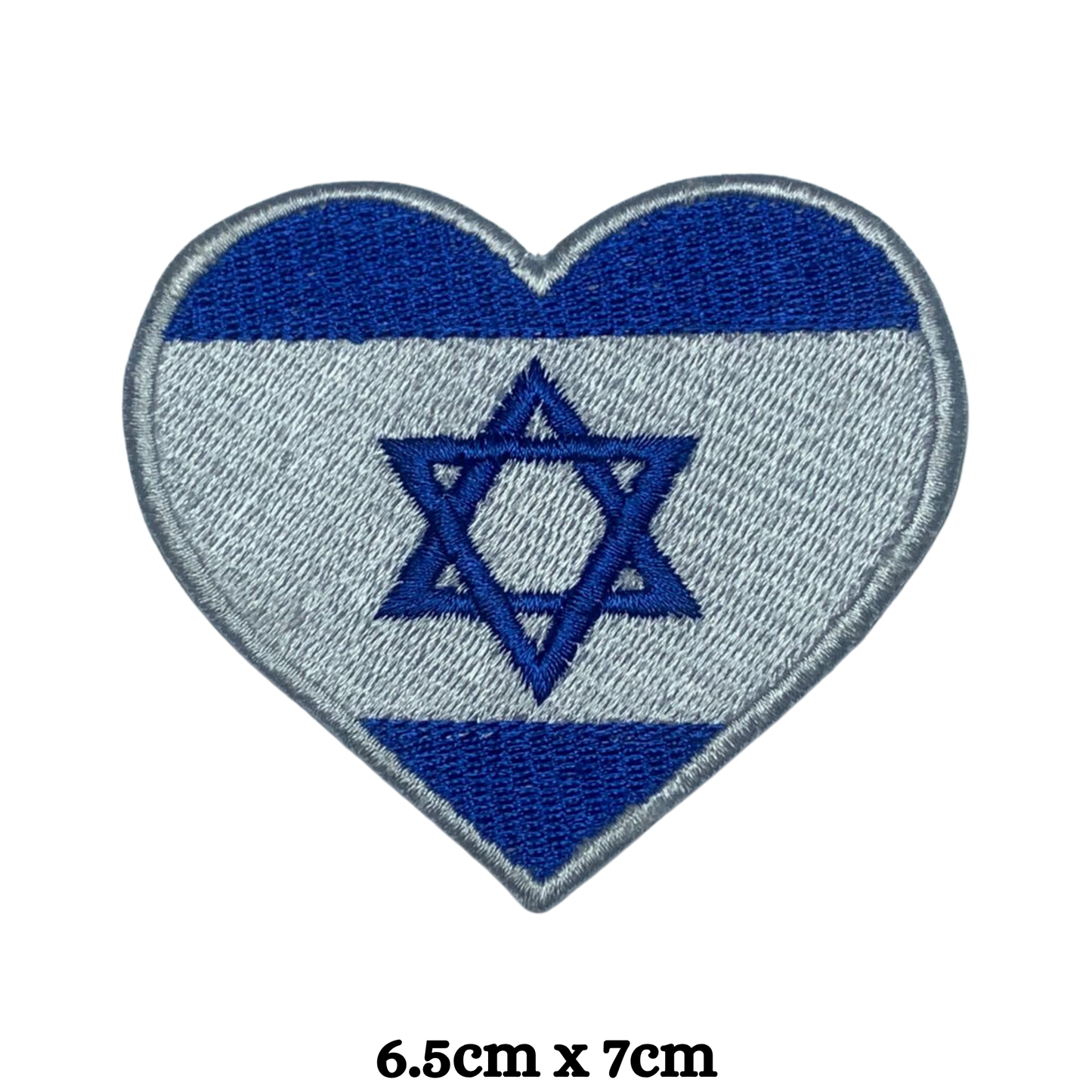 Country Heart Flag Patch – Embroidered Iron On / Sew On Heart Shaped National Flag Badge | All Countries Available | Jackets, Bags, Hats – Gift for Heritage, Travel & Flag Lovers (A-J)