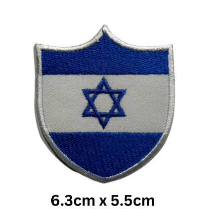 Shield Flag Patch – Embroidered Iron On / Sew On Shield Shaped National Flag Badge | All Countries Available | Heraldic Crest Patch for Jacket, Backpack, Biker Vest, Uniform – Choose Your Country (A-J)