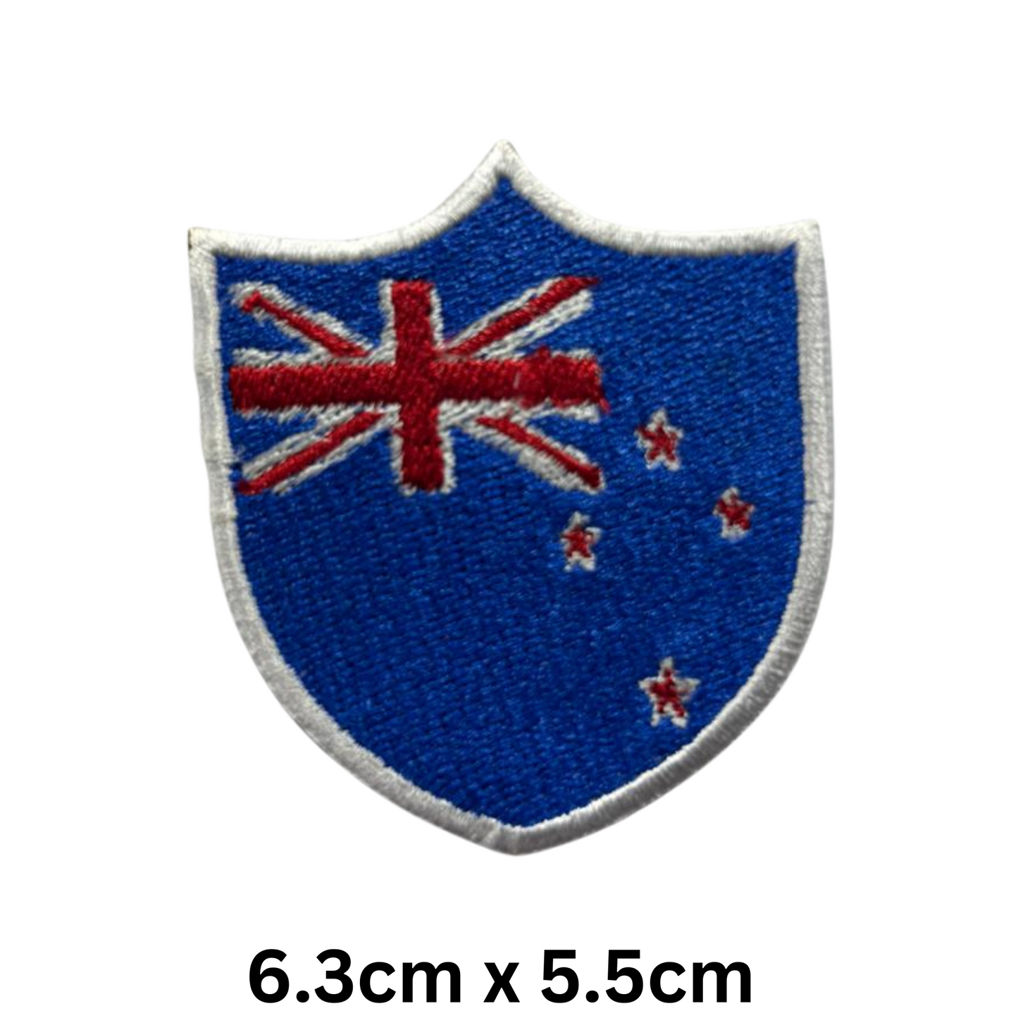 Shield Flag Patch – Embroidered Iron On / Sew On Shield Shaped National Flag Badge | All Countries Available | Heraldic Crest Patch for Jacket, Backpack, Biker Vest, Uniform – Choose Your Country (K-S)