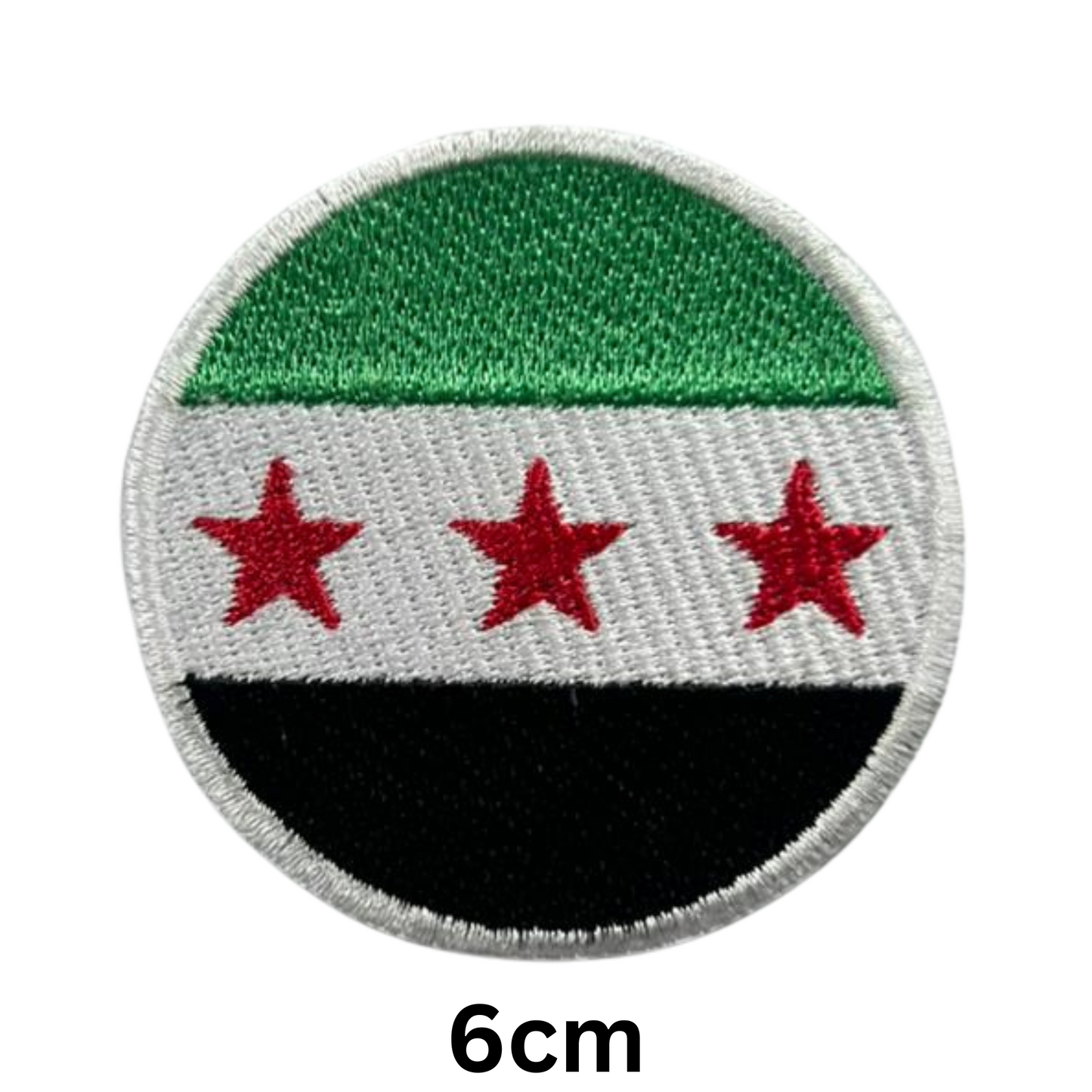 Round Flag Patch – 6cm Circular Embroidered Iron On / Sew On National Flag Badge | All Countries | Tactical Military Emblem for Hats, Jackets, Backpacks, Uniforms – Choose Your Country (K-S)