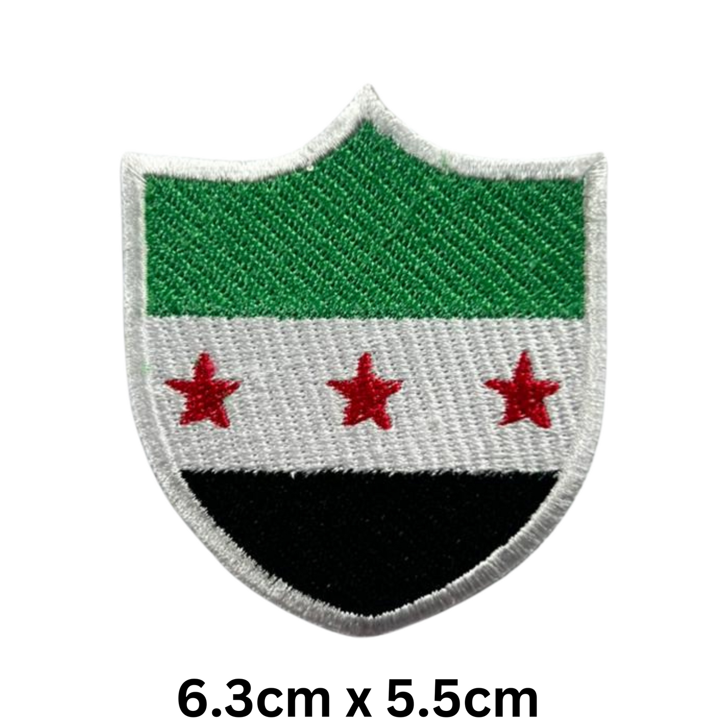 Shield Flag Patch – Embroidered Iron On / Sew On Shield Shaped National Flag Badge | All Countries Available | Heraldic Crest Patch for Jacket, Backpack, Biker Vest, Uniform – Choose Your Country (K-S)