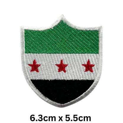 Shield Flag Patch – Embroidered Iron On / Sew On Shield Shaped National Flag Badge | All Countries Available | Heraldic Crest Patch for Jacket, Backpack, Biker Vest, Uniform – Choose Your Country (K-S)