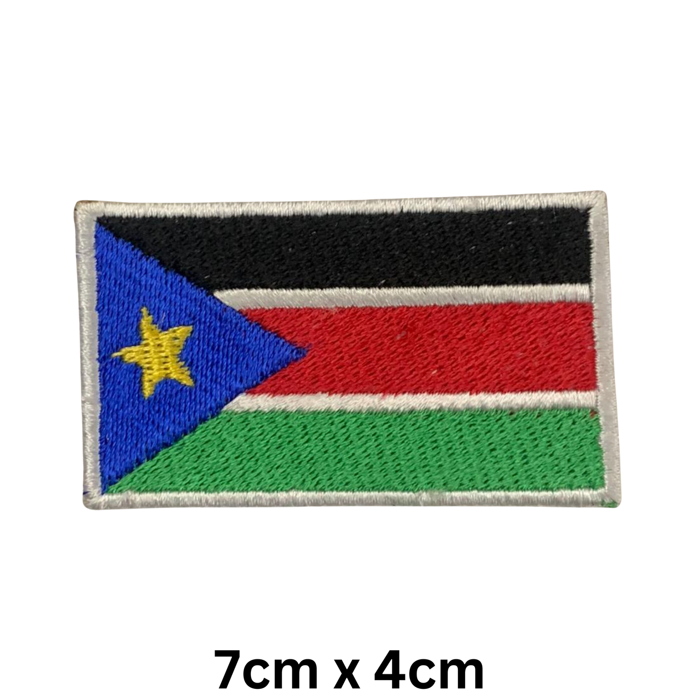 Country Flag Embroidered Patch – Iron On / Sew On National Flag Badge | All Countries Available | Jacket, Backpack, Hat, Uniform – Choose Your Country (K-S)
