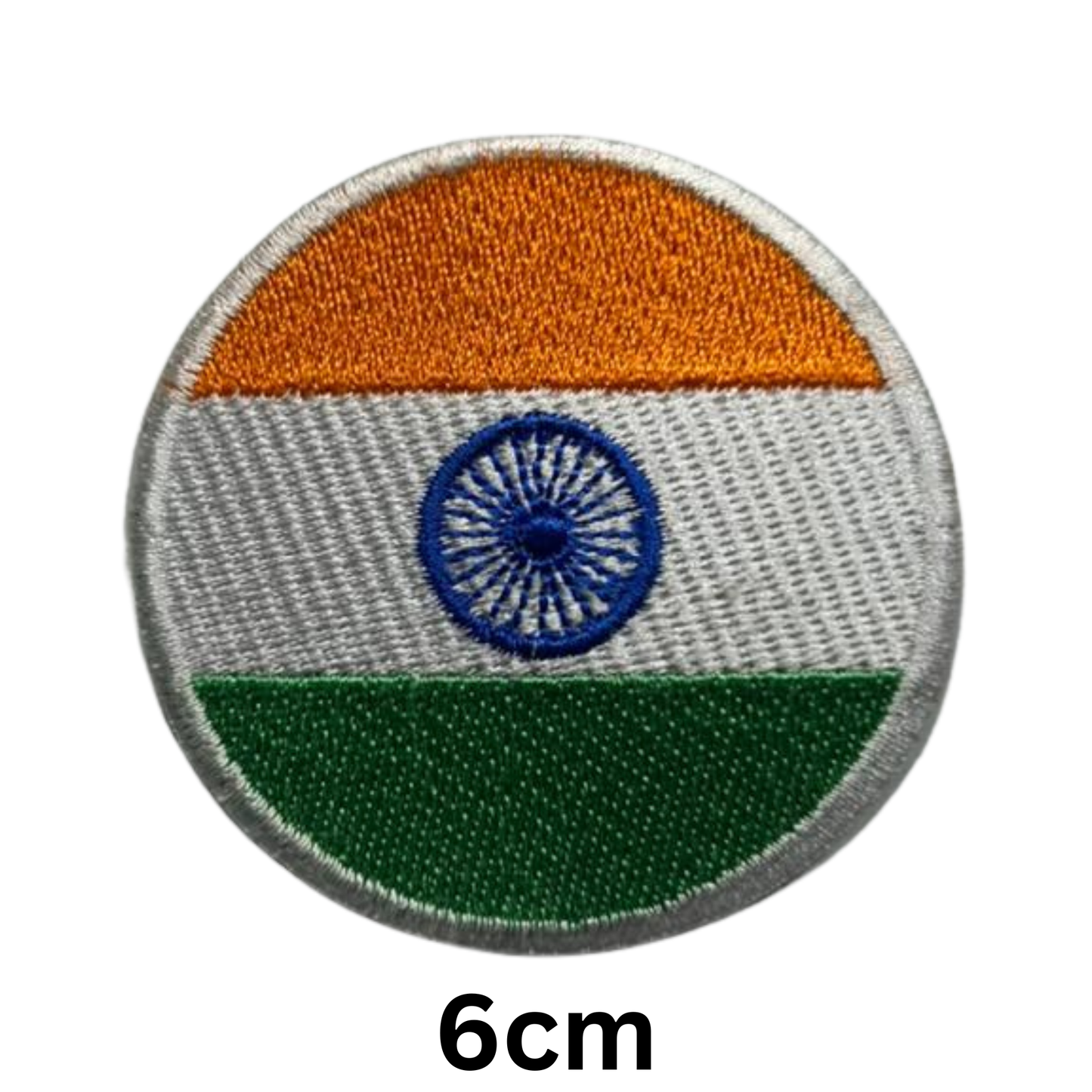 Round Flag Patch – 6cm Circular Embroidered Iron On / Sew On National Flag Badge | All Countries | Tactical Military Emblem for Hats, Jackets, Backpacks, Uniforms – Choose Your Country (A-J)