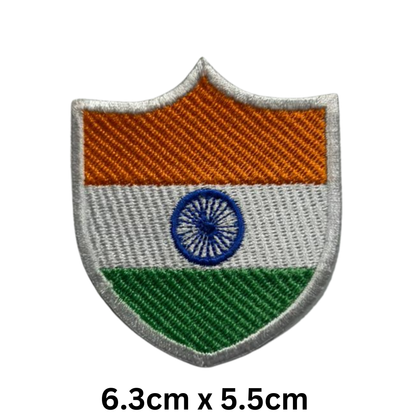 Shield Flag Patch – Embroidered Iron On / Sew On Shield Shaped National Flag Badge | All Countries Available | Heraldic Crest Patch for Jacket, Backpack, Biker Vest, Uniform – Choose Your Country (A-J)