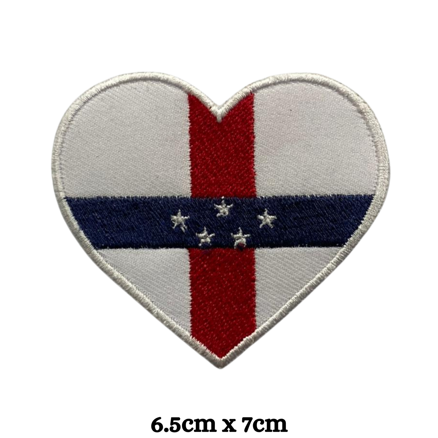 Country Heart Flag Patch – Embroidered Iron On / Sew On Heart Shaped National Flag Badge | All Countries Available | Jackets, Bags, Hats – Gift for Heritage, Travel & Flag Lovers (A-J)
