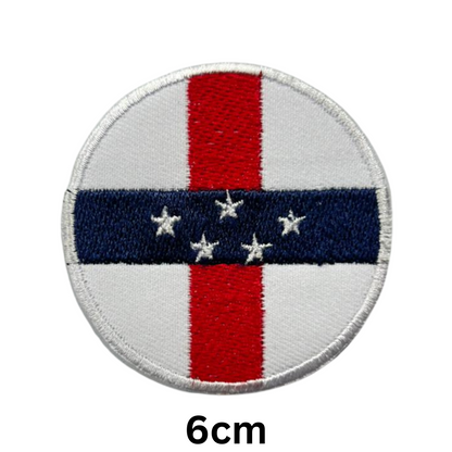 Round Flag Patch – 6cm Circular Embroidered Iron On / Sew On National Flag Badge | All Countries | Tactical Military Emblem for Hats, Jackets, Backpacks, Uniforms – Choose Your Country (A-J)