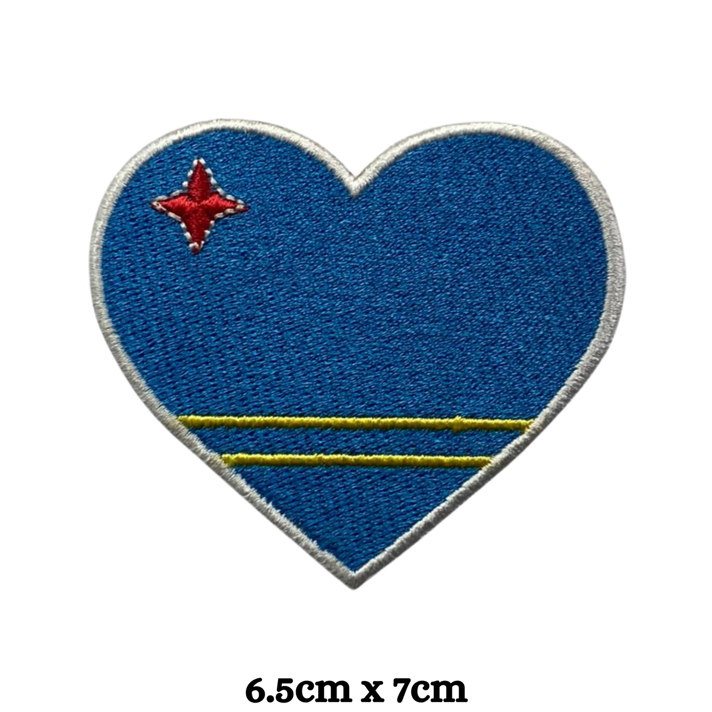 Country Heart Flag Patch – Embroidered Iron On / Sew On Heart Shaped National Flag Badge | All Countries Available | Jackets, Bags, Hats – Gift for Heritage, Travel & Flag Lovers (A-J)
