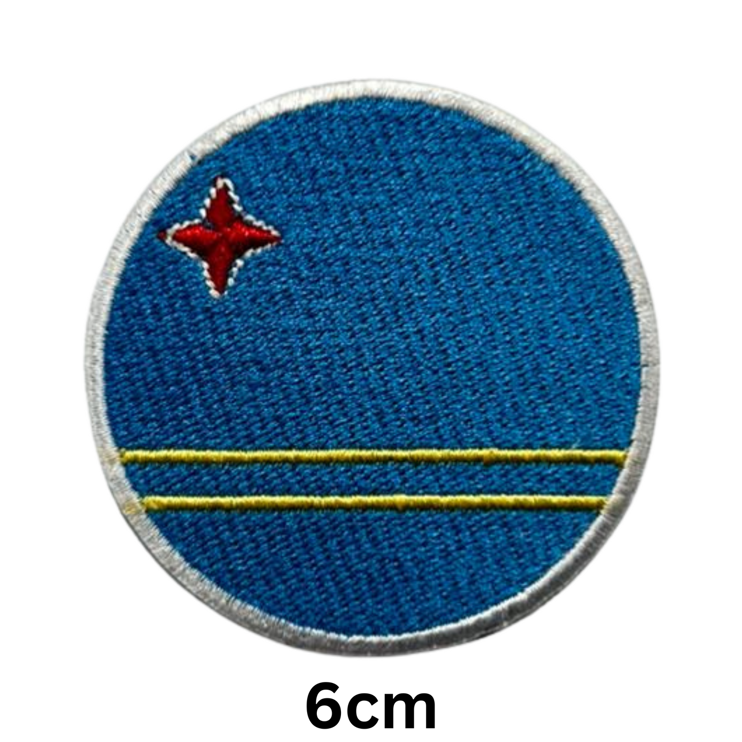 Round Flag Patch – 6cm Circular Embroidered Iron On / Sew On National Flag Badge | All Countries | Tactical Military Emblem for Hats, Jackets, Backpacks, Uniforms – Choose Your Country (A-J)