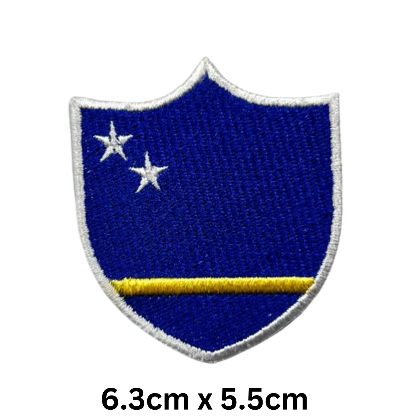 Shield Flag Patch – Embroidered Iron On / Sew On Shield Shaped National Flag Badge | All Countries Available | Heraldic Crest Patch for Jacket, Backpack, Biker Vest, Uniform – Choose Your Country (A-J)