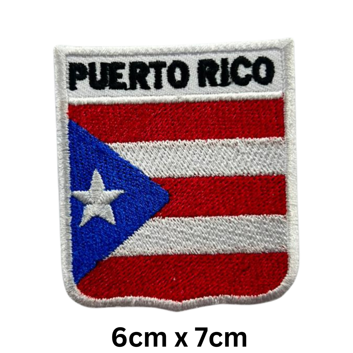 Shield Flag with Name Patch – Embroidered Iron On / Sew On Shield Shaped National Flag Badge with Country Name | All Countries | Badge for Jacket, Biker Vest, Backpack, Uniform (K-S)